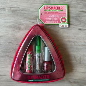 Lip Smacker Winter Treats Lip & Nail Collection Set Candy Cane Red Confetti